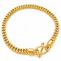 5MM Solid Plain Franco Bracelet in solid gold
