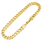 4MM Solid Plain Franco Bracelet in solid gold