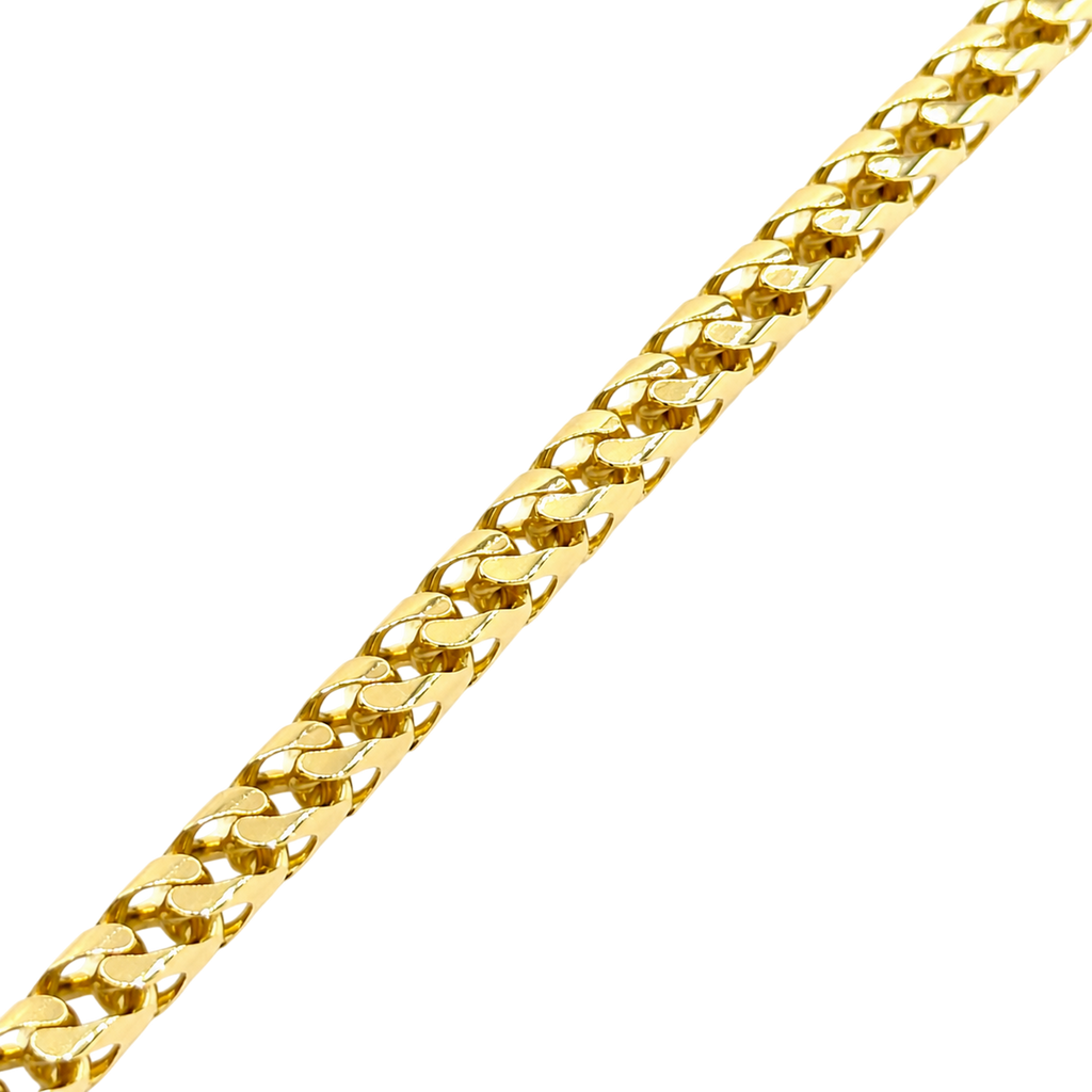 4MM Solid Plain Franco Bracelet — detail 2