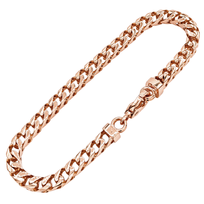 4MM Solid Plain Franco Bracelet — detail 4