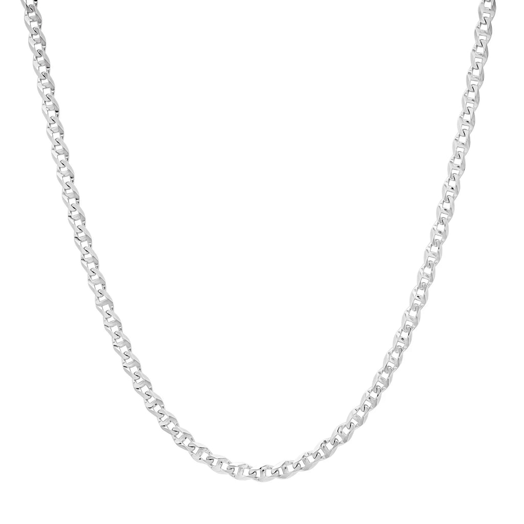 3MM Solid Diamond-Cut Mariner Chain