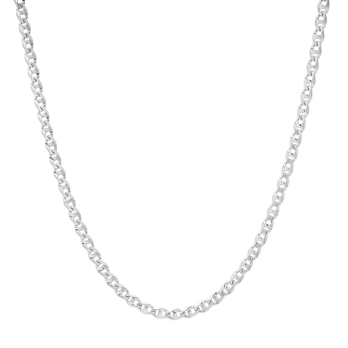 3MM Solid Diamond-Cut Mariner Chain