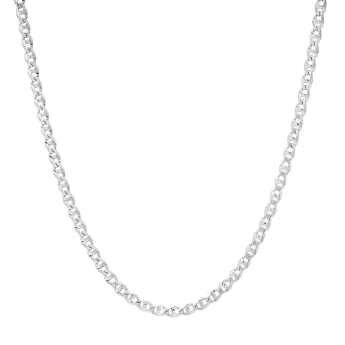 3MM Solid Diamond-Cut Mariner Chain