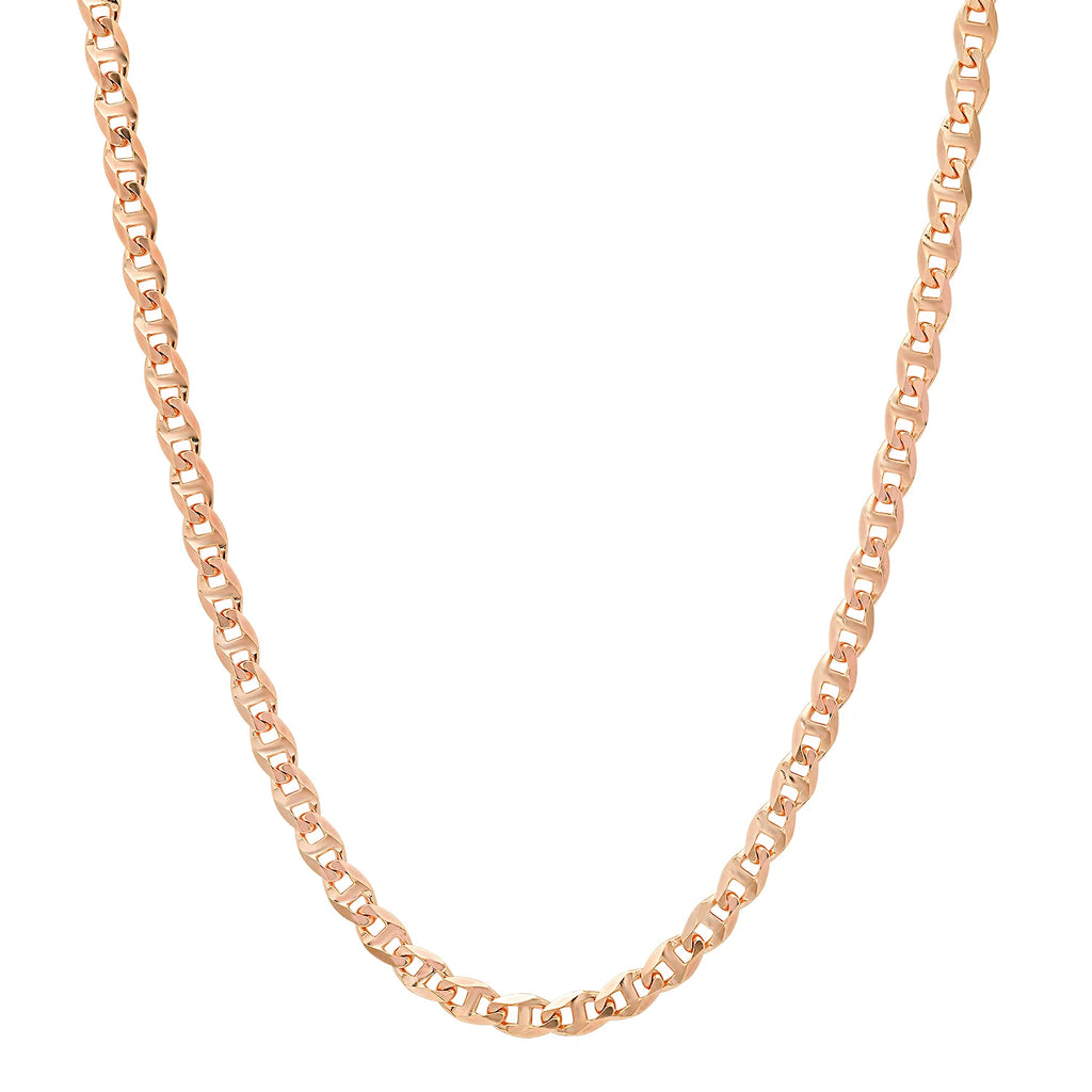 4MM Solid Diamond-Cut Mariner Chain