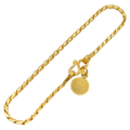 1.7MM Semi-Hollow Bullet Link Bracelet in 10K-24K gold