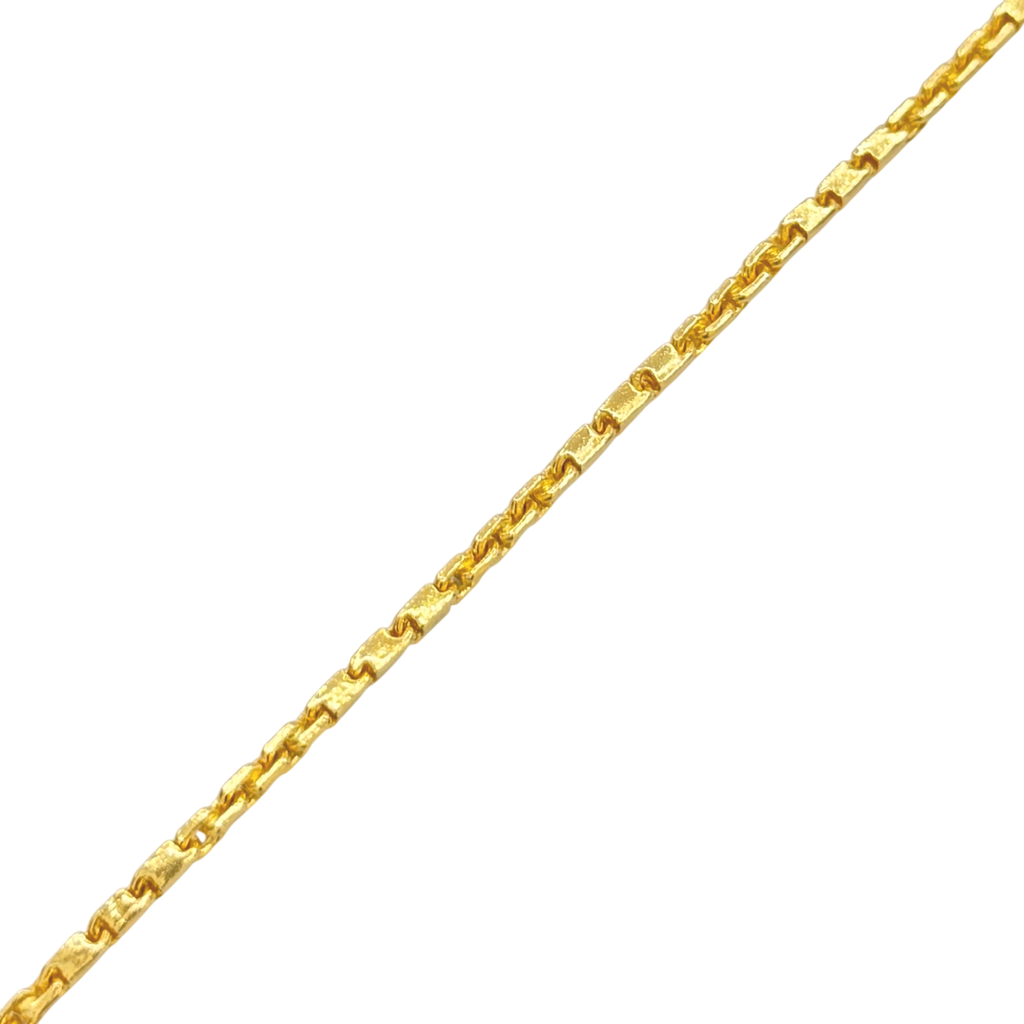 1.8MM Semi-Hollow Baht and Anchor Link Bracelet — detail 2