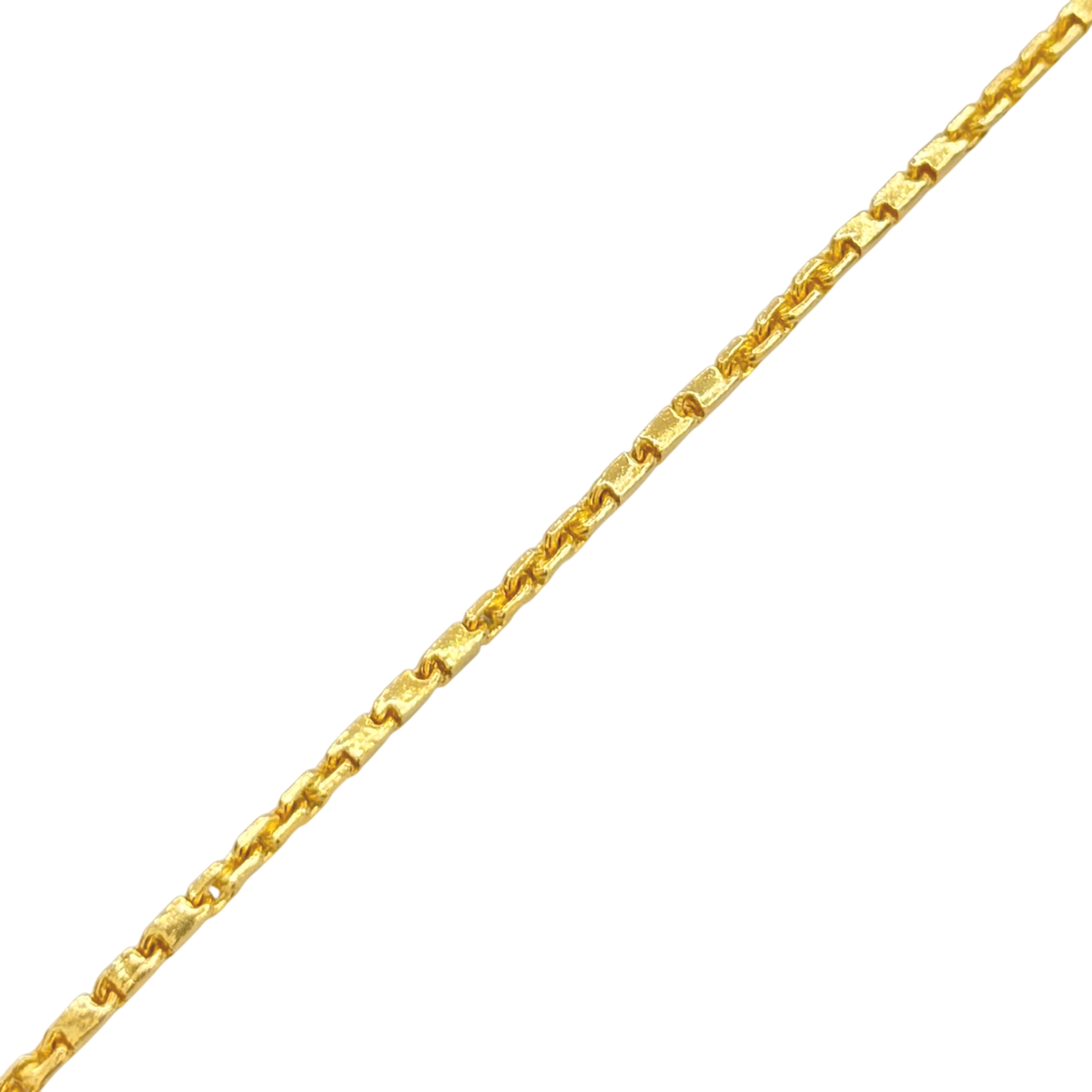1.8MM Semi-Hollow Baht and Anchor Link Bracelet — detail 2