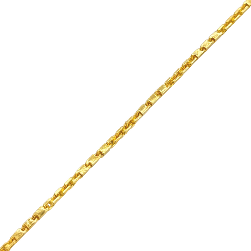 1.8MM Semi-Hollow Baht and Anchor Link Bracelet — detail 2