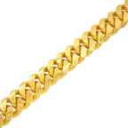 10MM Solid Flat Cuban Link Bracelet — detail 2