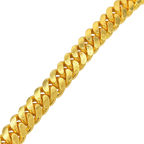 11.5MM Solid Flat Cuban Link Bracelet — detail 2