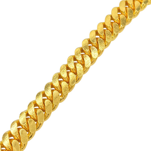 11.5MM Solid Flat Cuban Link Bracelet — detail 2
