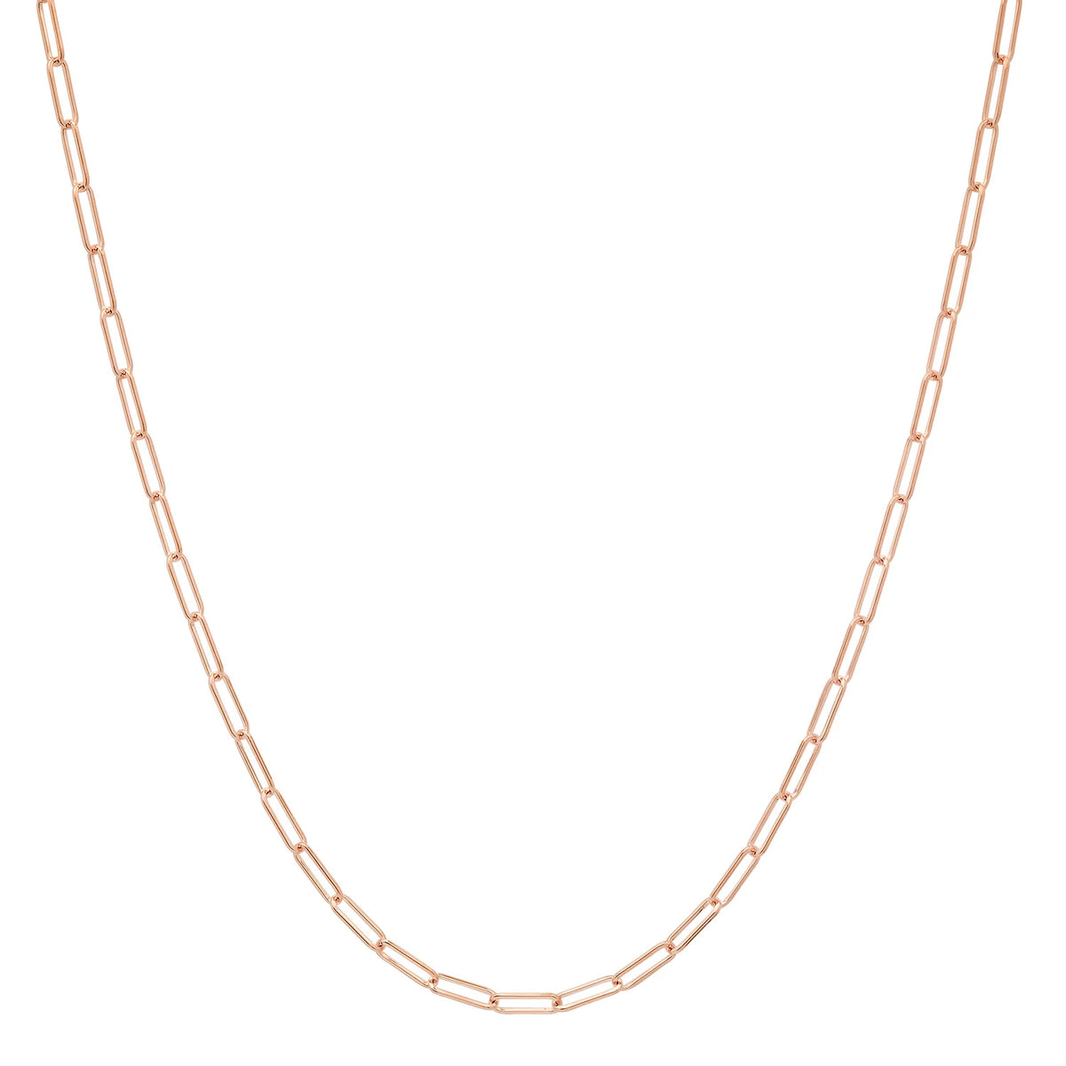 2MM Solid Paper Clip Chain