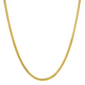 2.5MM Solid Miami Cuban Link Chain in yellow gold
