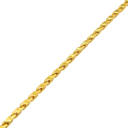 2.6MM Semi-Hollow Bullet Link Bracelet — detail 2