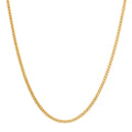 2MM Solid Plain Franco Chain in yellow gold