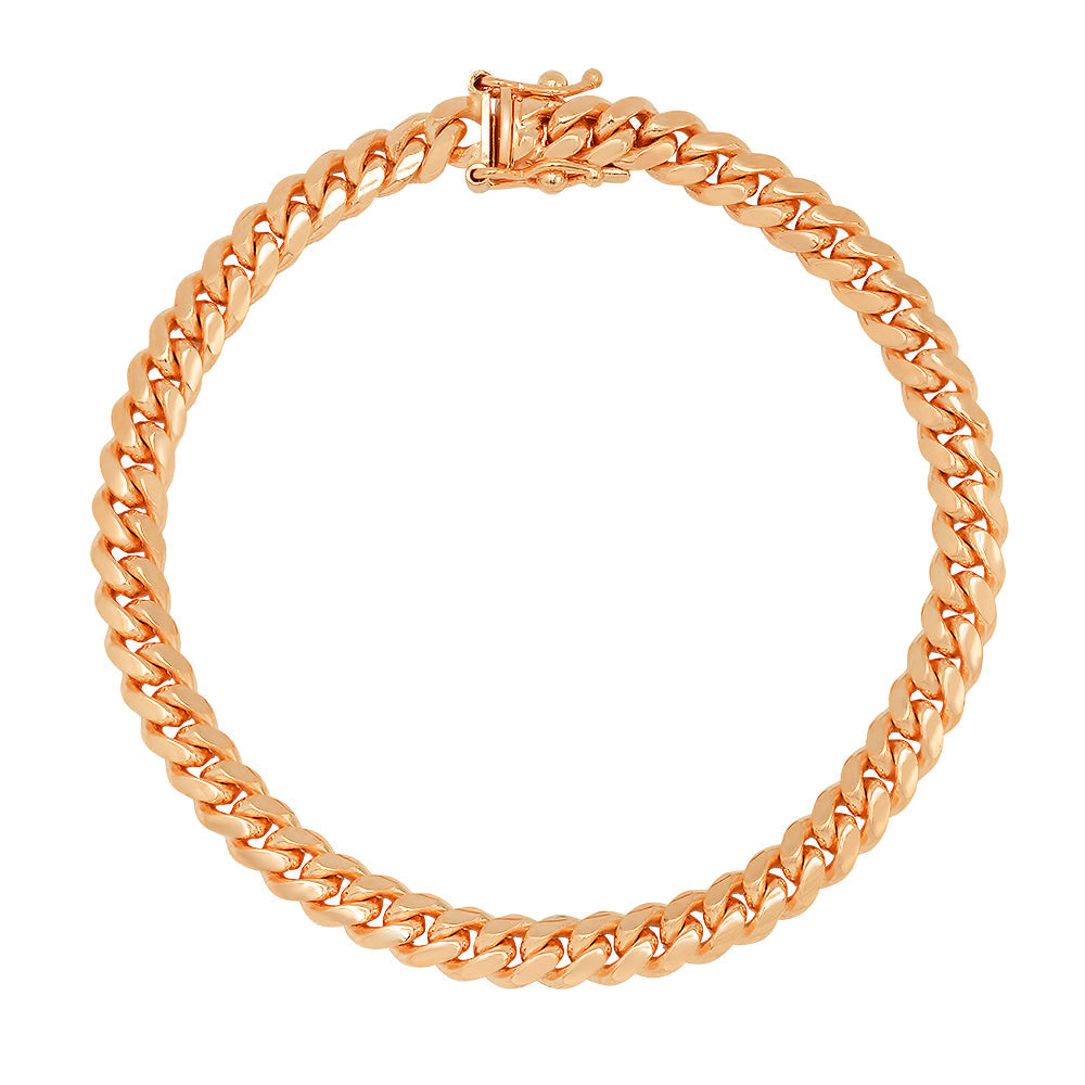 5MM Solid Miami Cuban Link Bracelet — detail 3