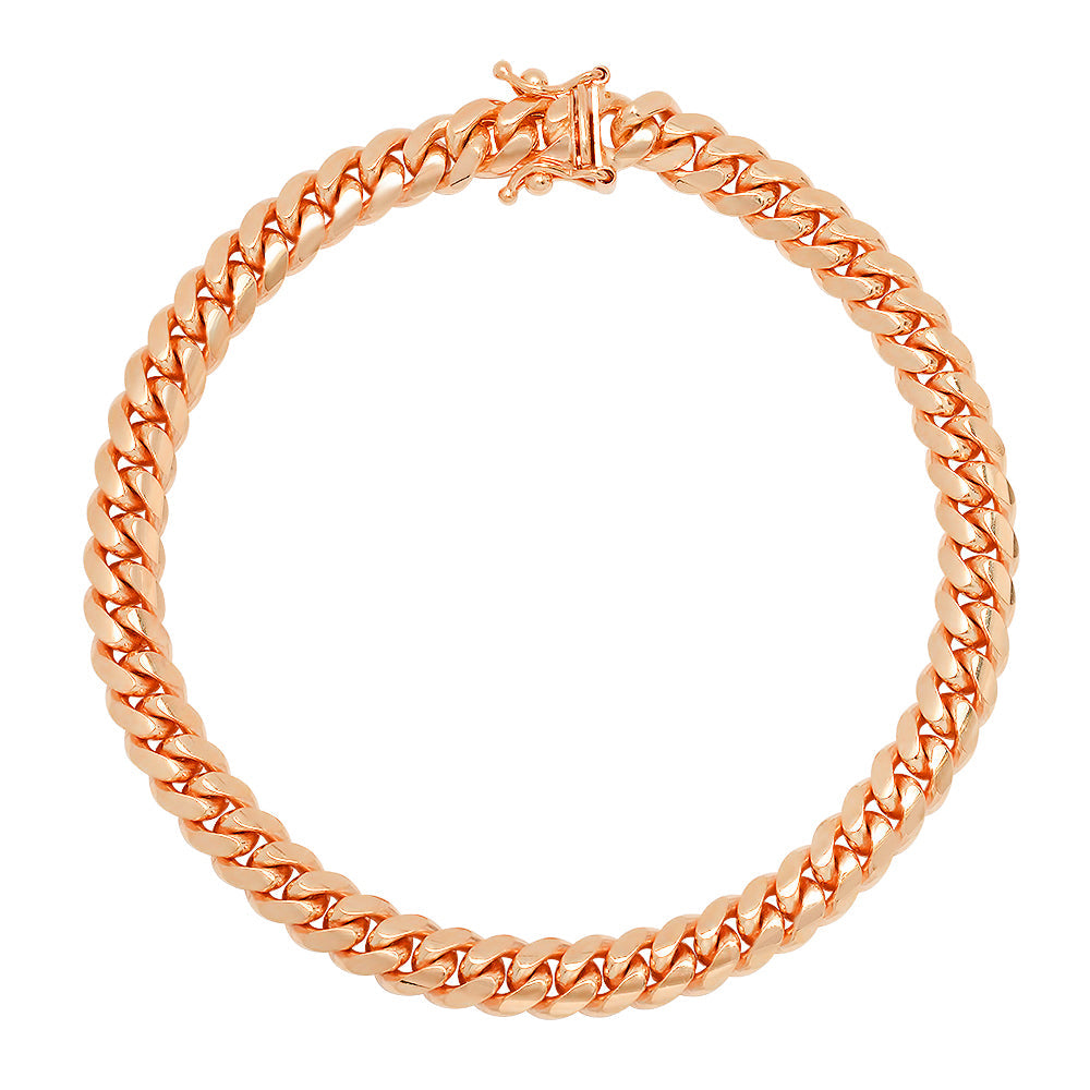6MM Solid Miami Cuban Link Bracelet — detail 3