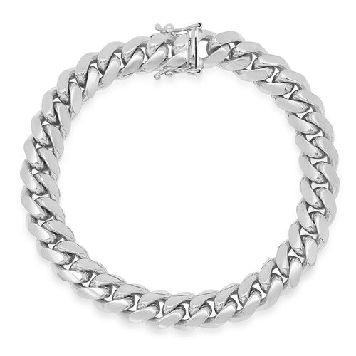 9MM Solid Miami Cuban Link Bracelet — detail 2