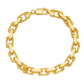 6MM Solid Heavy Link Bracelet in solid 10K-24K gold