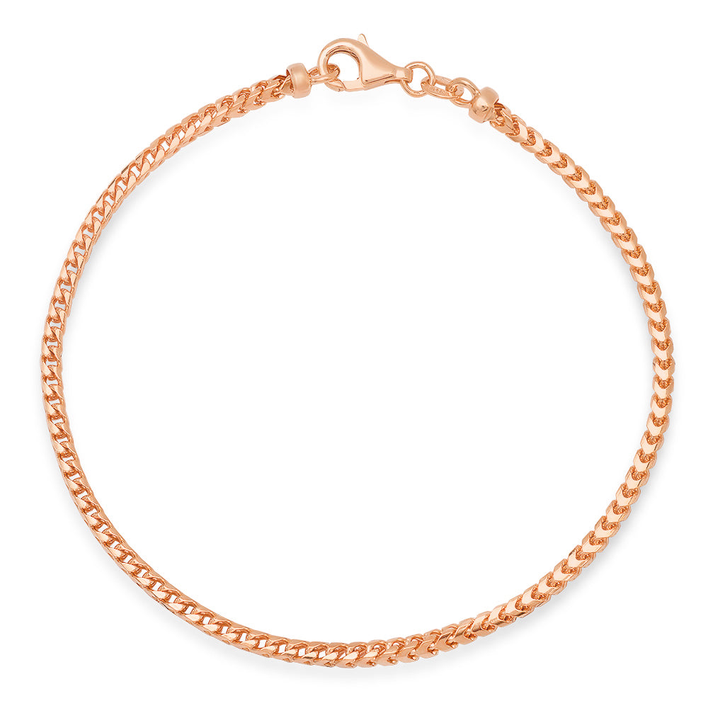2.5MM Solid Plain Franco Bracelet — detail 3