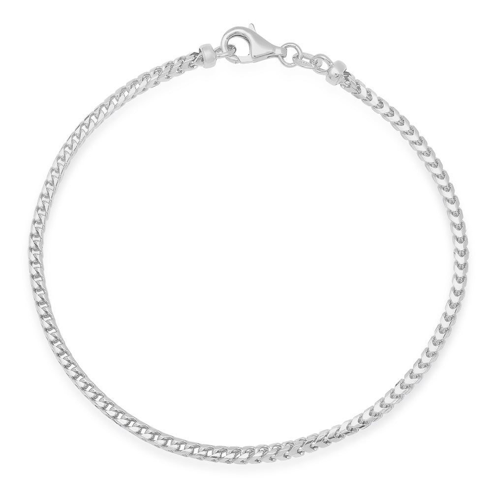 2.5MM Solid Plain Franco Bracelet — detail 2