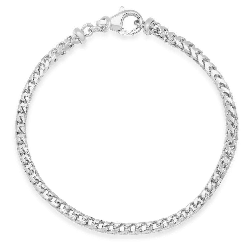 3MM Solid Plain Franco Bracelet — detail 2