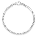 3MM Solid Plain Franco Bracelet — detail 2