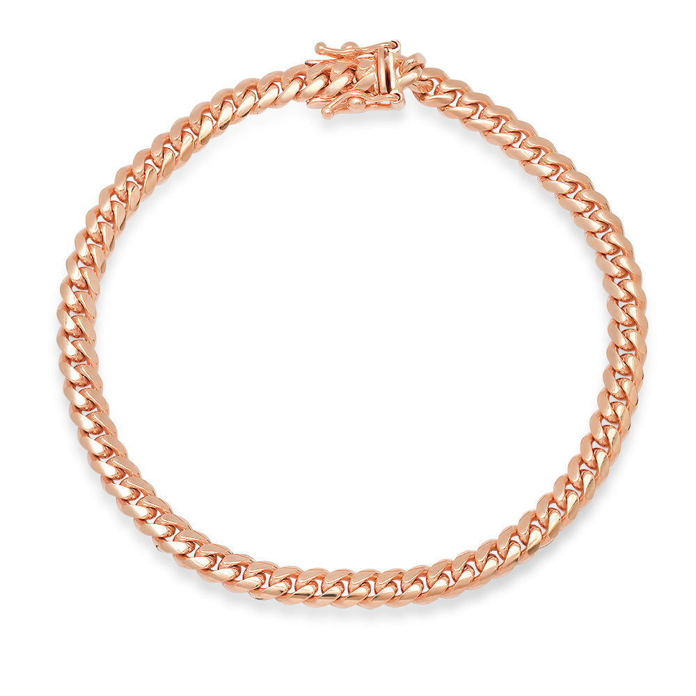 4.5MM Solid Miami Cuban Link Bracelet — detail 3