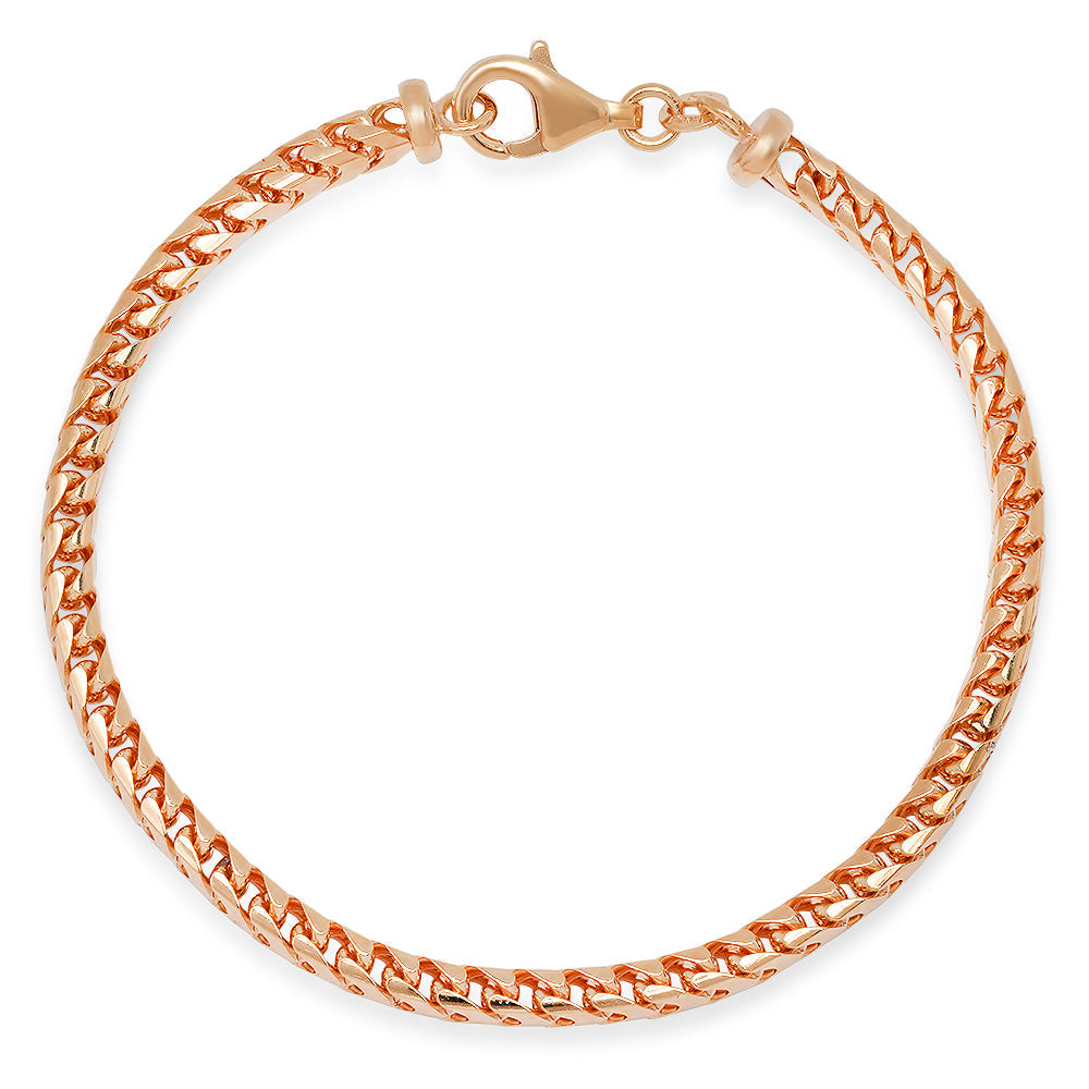 3.5MM Solid Plain Franco Bracelet — detail 3