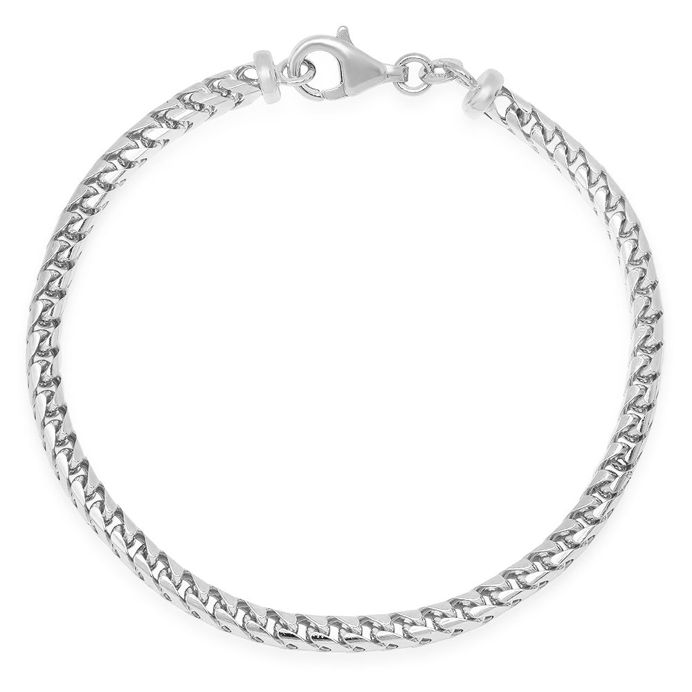 3.5MM Solid Plain Franco Bracelet — detail 2