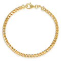3.5MM Solid Plain Franco Bracelet in solid 10K-24K gold
