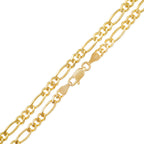 4MM Solid Plain Figaro Chain detail view