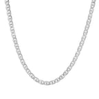 4.5MM Solid Yacht Link Chain in white gold