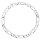 7MM Solid Figaro Bracelet — detail 2