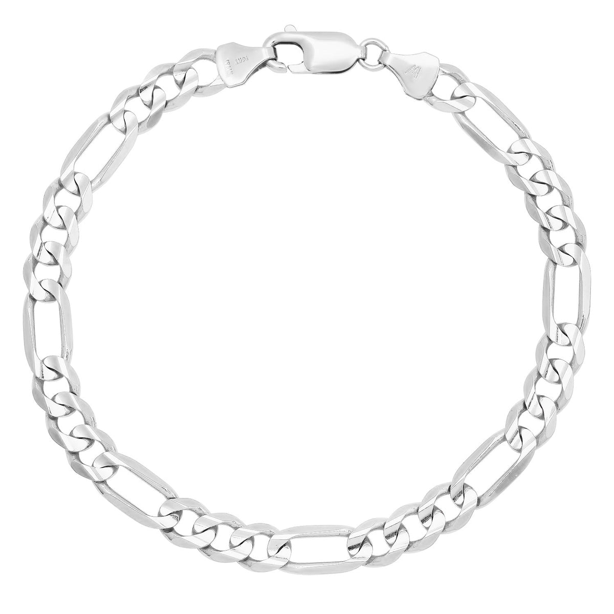 7MM Solid Figaro Bracelet — detail 2