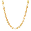 6MM Solid Diamond-Cut Mariner Chain in yellow gold