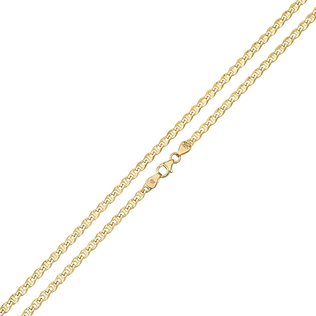 3MM Solid Diamond-Cut Mariner Chain