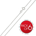 MERGE TO CH221 Rhodium Plated 925 Sterling Silver Diamond Cut Anchor 035 Chain 1.35mm - CH235 RH