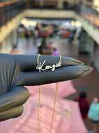 Solid Nameplate with Chain Attached