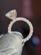 U-Shaped Eternity Engagement Ring