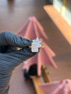Floral Cluster Engagement Ring