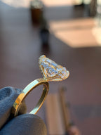 Pavé Hidden Halo Basket Engagement Ring