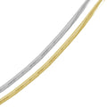 Multi Plated 925 Sterling Silver Reversible Flat Omega Chain 5mm - CH909 2T