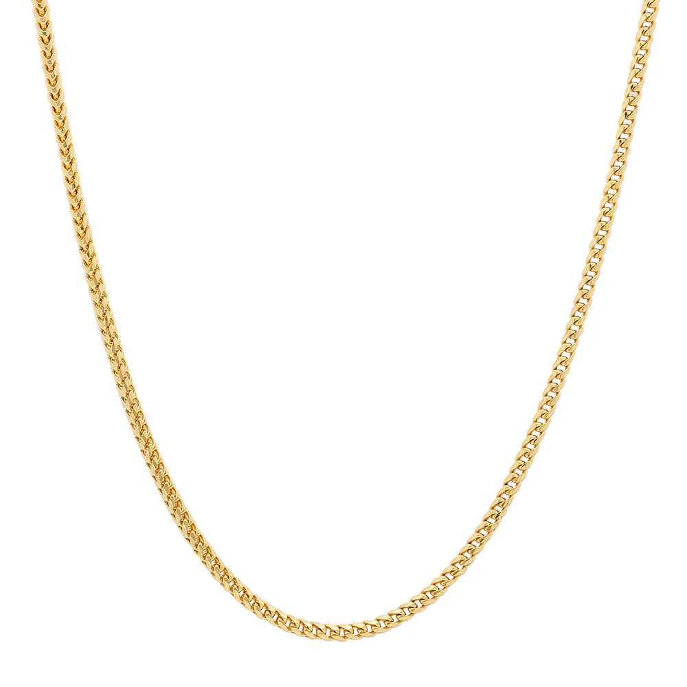2MM Solid Diamond-Cut Franco Chain
