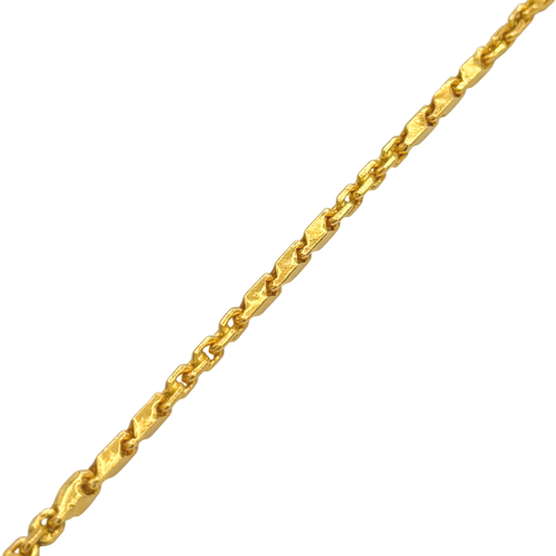 2MM Semi-Hollow Bullet and Anchor Link Bracelet — detail 2