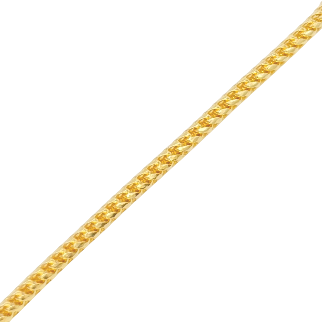 2MM Solid Diamond-Cut Franco Bracelet — detail 3
