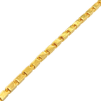 3.5MM Semi-Hollow Baht Link Bracelet — detail 4