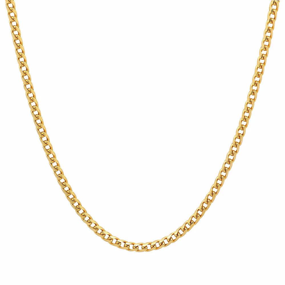 3.5MM Solid Diamond-Cut Franco Chain