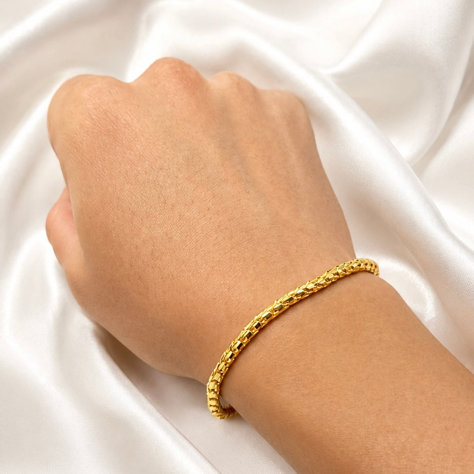 3.5MM Solid Dragon Scale Bracelet — detail 3
