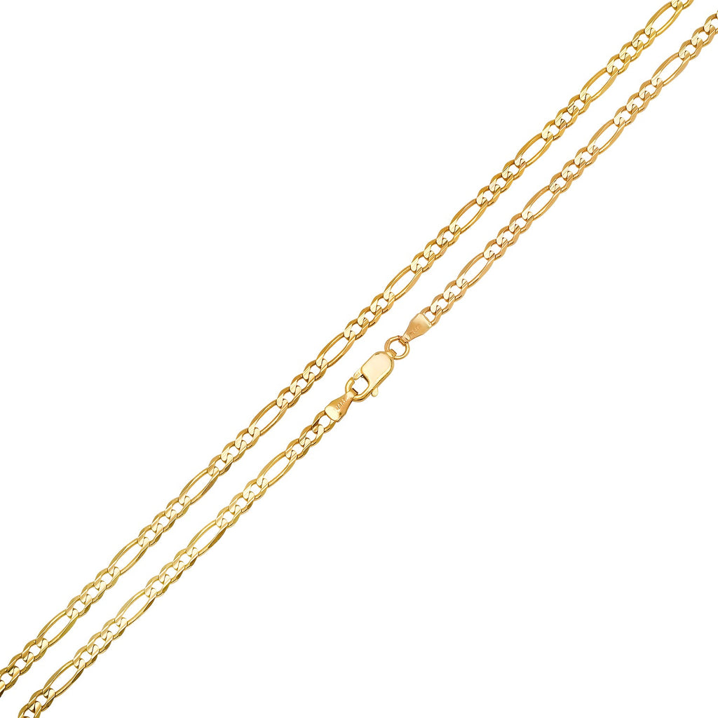 2.2MM Solid Plain Figaro Chain detail view